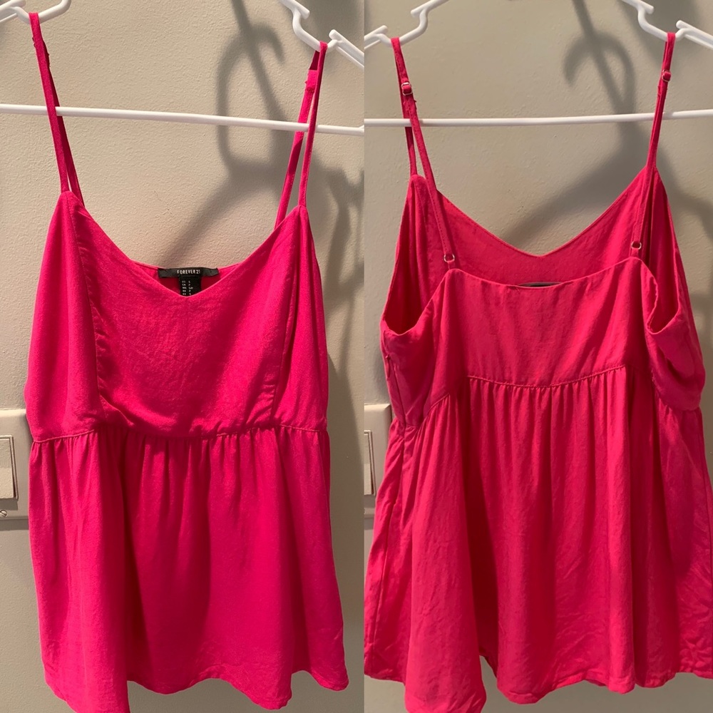 Pink Peplum Top